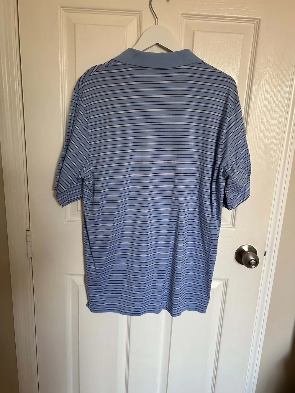Polo Golf by Ralph Lauren Light Blue Striped Polo Shirt